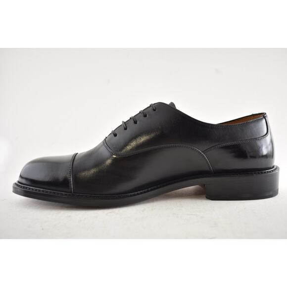Dior Embassy Oxford Loafer Black Calfskin Leather Flat Lace Up Dress Shoes 45 12 - Picture 14 of 16